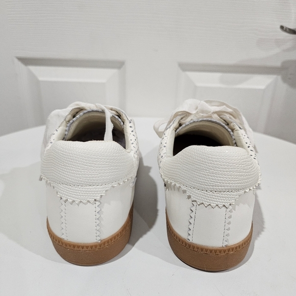 Dolce Vita Notice Eyelet Perf Sneakers White Leather - Picture 7 of 9
